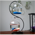 Tigela de peixe de vidro de mesa pequena para decoração de casa